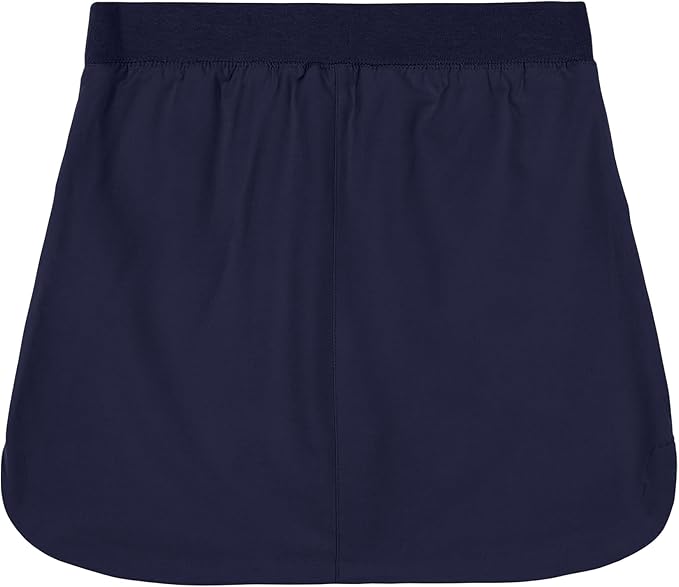 Nautica girls School Uniform Pull-on Scooter Skirt With Undershorts, Knit Waistband & Functional Pockets