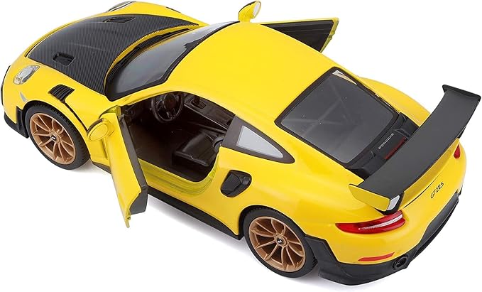 Maisto 1:24 Scale Special Edition 2018 Porsche 911 GT2 RS Diecast Vehicle - Yellow/Black