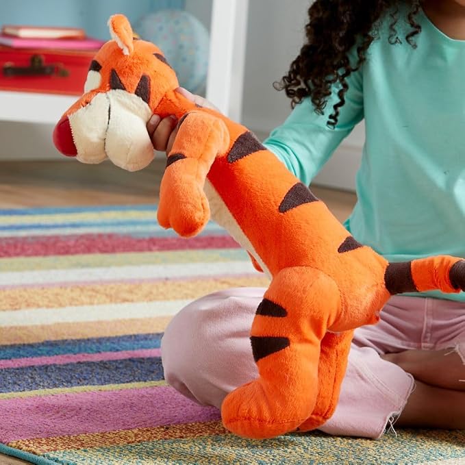 Disney Store Official Tigger Medium Soft Toy for Kids, Cuddly Character with Fuzzy Texture and Embroidered Details, Floppy Tail, Disney Plushy Suitable for All Ages