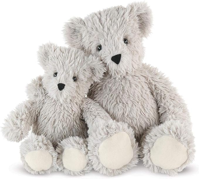 Vermont Teddy Bear Earl Grey Teddy Bear Stuffed Animal | Soft Grey Plush with 100% Recycled Filling | Designed with Love in the USA | 18 Inch | Super Soft Teddy Bear Collection