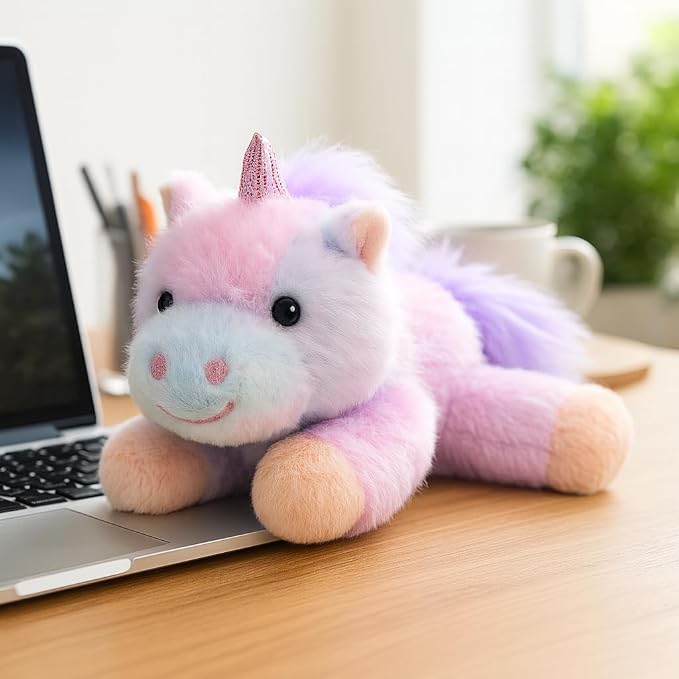 Adorable Unicorn Stuffed Animal Purple Rainbow Unicorn Soft Plush Toy Cute Birthday Gifts for Boys Girls Kids Toddlers