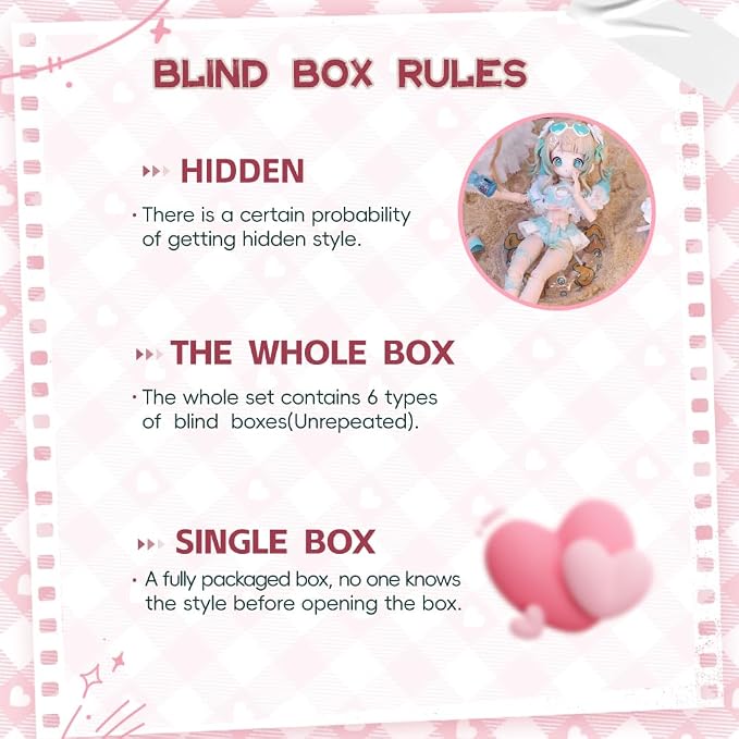 Sugary Girls Series 1/8 MJD Blind Box Mystery Box Dolls Action Anime Figure BJD Dolls Cute Figures Collectibles Birthday Gift (Single Box)