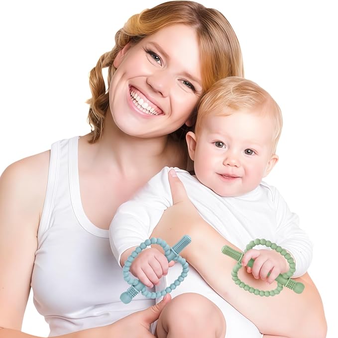 Baby Teething Toys for Babies 0-36 Months – Anti-Choking Design, Teething Relief for Straws Sticks, Chew Straw Sensory Toy for Infant Toddlers Silicone teether Tubes