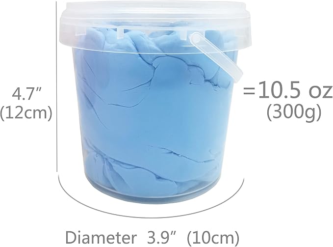 Air Dry Modeling Clay 10.5 oz Ultra Light Soft Magic Clay DIY Moulding Dough Primary Colors for Adults Kids Art Craft Kit Blue