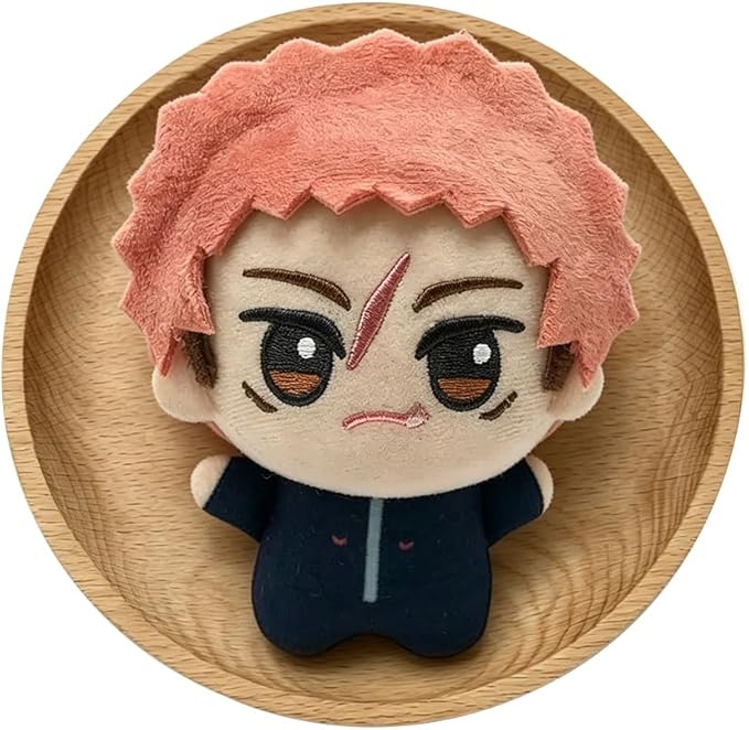 JJK Soft Figure Itadori Yuji Keychain Fushiguro Megumi Pillow, Mini Anime Naoya Zenin Throw Pillow Pendant Charm Decoration Birthday Gifts 5.12''