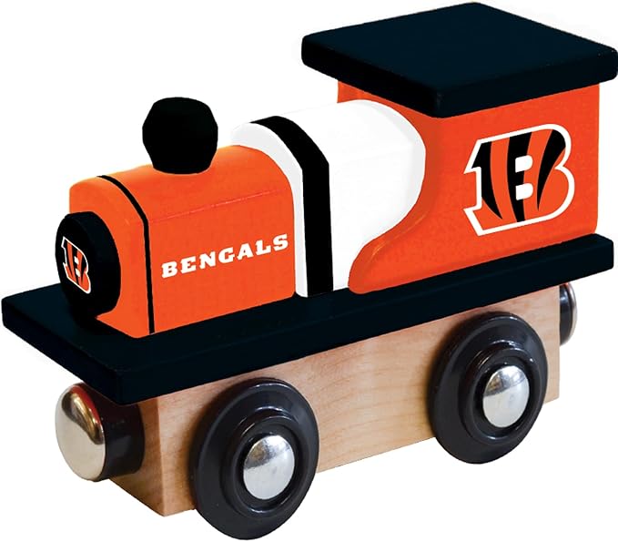Masterpieces Kids Train Engine - Cincinnati Bengals Wooden Toy, Sports Fan Collectible