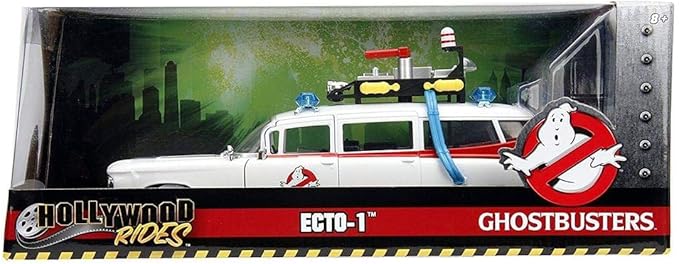 Jada Toys Hollywood Rides: Ghostbusters ECTO-1 White 1: 24 Scale