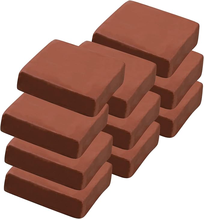 10 lb Terracotta Natural Air-Dry Clay for Pottery;Ideal for Wheel Throwing,Hand Building,Sculpting