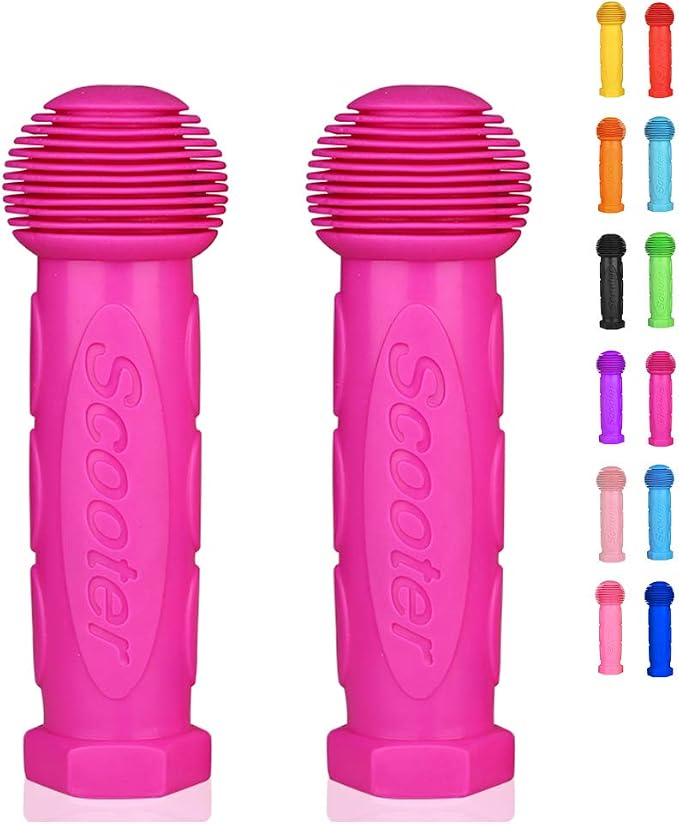 Scooter Grip Handlebar 1 Pair Bicycle Grip Fit for 2-3-4 Wheels Kid Kick Scooters,Children Bike,Rocking car,Drifting Scooter,Swing Scooter,Push Cart