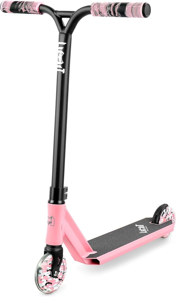 Limit LMT68 Mini Pro Stunt Kick Scooter – Short and Small Freestyle Trick Scooters for Kids Ages 5 Years and Up-Professional Complete BMX Scooter Perfect for Beginners Children Boys and Girls Gifts