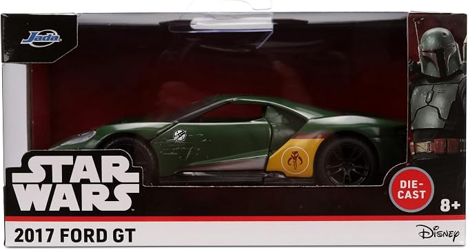 Jada Star Wars Boba Fett 2017 Ford GT – 1:32 Scale Hollywood Rides Die-Cast Collectible Car Toys – Toy for Collectors and Fans
