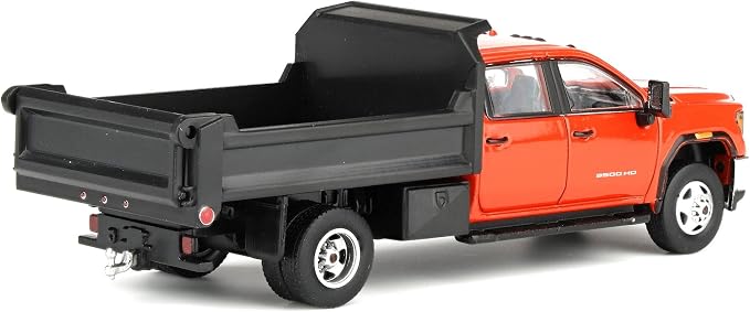 1/64 2022 GMC Sierra 3500HD with Dump Bed Cardinal Red Diecast Exclusive 51563-B