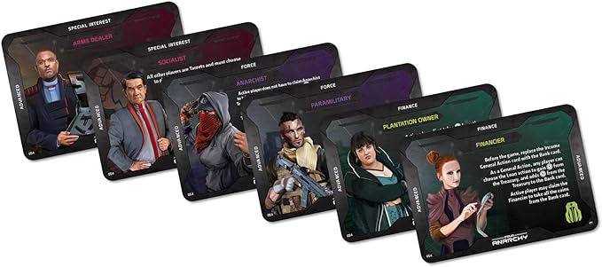 Coup: Rebellion G54 - Anarchy by Indie Boards & Cards | 3-6 Players | Ages 14+ | Card Game Expansion | Add New Roles & Actions | Fast-Paced Strategy & Bluffing Game