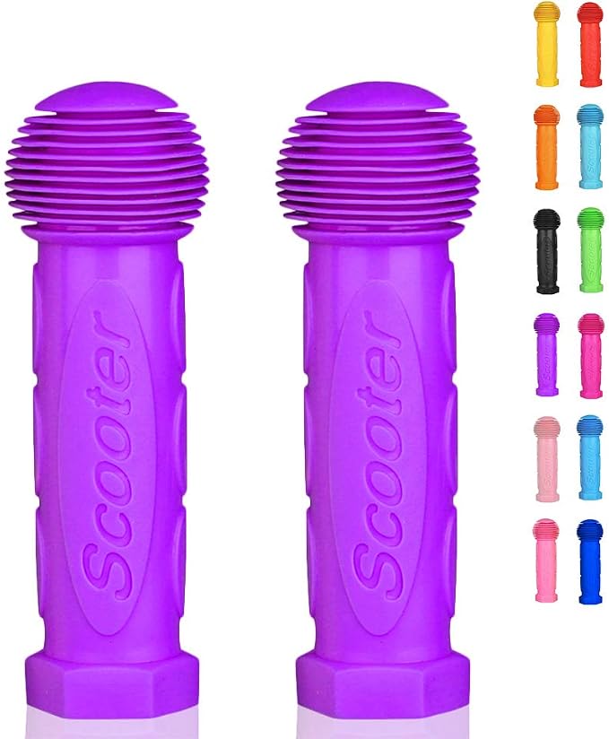 Scooter Grip Handlebar 1 Pair Bicycle Grip Fit for 2-3-4 Wheels Kid Kick Scooters,Children Bike,Rocking car,Drifting Scooter,Swing Scooter,Push Cart