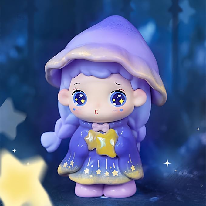 YAMSLAM Cute Magic Academy Series Box Figures Collectible Mystery Box for Desk Decor DIY Birthday Gifts, Random 1pc of 11 Styles