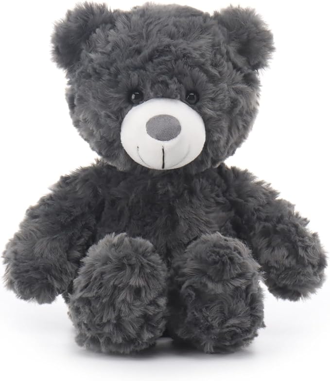 Apricot Lamb Ash Gray Flower Bear Stuffed Animals for Kids, Soft Cute Plush Toys for Baby Girl and Boy, 8 Inches