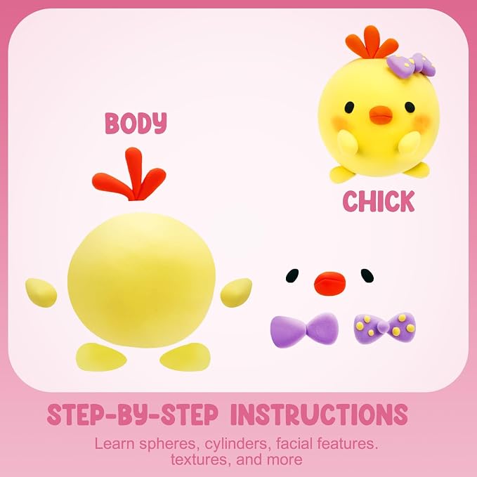 LOUFOR Air Dry Clay Kits - Modeling Clay for Kids, Ultra Light & Soft, Safe & Non-Toxic, 12 Boxes DIY Model Magic Clay with Sculpting Tools & Tutorials, Creatible Art Crafts Toys Gifts Boys Girls