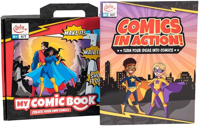 Lulu Jr. My Comic Book Making Kit, Multicolor, 6.75" x 10.25"