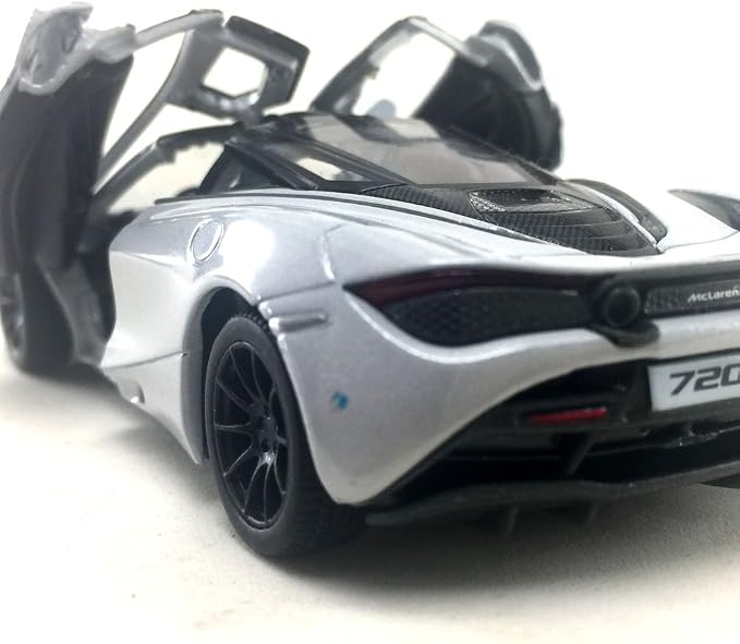 KiNSMART McLaren 720s White 5 Inch 1:36 Scale Die Cast Metal Model Toy Super Sports Car