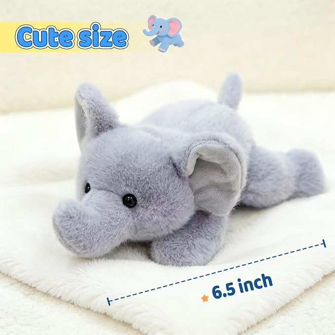 PEACH CAT Elephant Stuffed Animal Cute Plushies Small Plush Toys Birthday Gifts for Girls Boys Kids