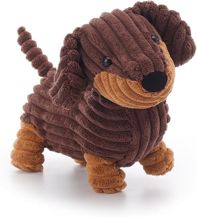 Apricot Lamb Henry Dachshund Stuffed Animals for Kids, Soft Cute Plush Toys for Baby Girl and Boy, 10.6 Inches