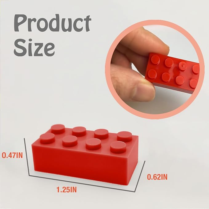 HUIZDQ 200 Piece Classic Small Building Bricks, 2x4 Bulk Bricks STEM Creative Building Toys, Red, Yellow, Blue, Green(Small Bricks, 1.25x0.62x0.47 in)