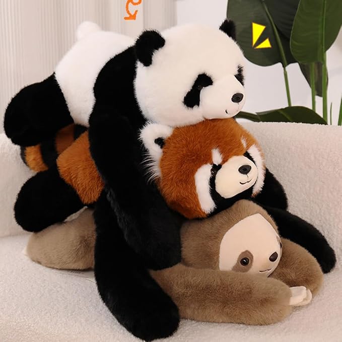 25.6 inch Panda Weighted Stuffed Animals, Weighted Plush Animal, Cute Soft Plush Toy Pillow Hugging Plushie Birthday Gifts for Kids Adults
