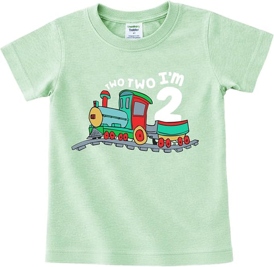 Unordinary Toddler 2nd Birthday Shirt boy Chugga Chugga Two Two Train im 2 Years Old Second Birthday Tshirt