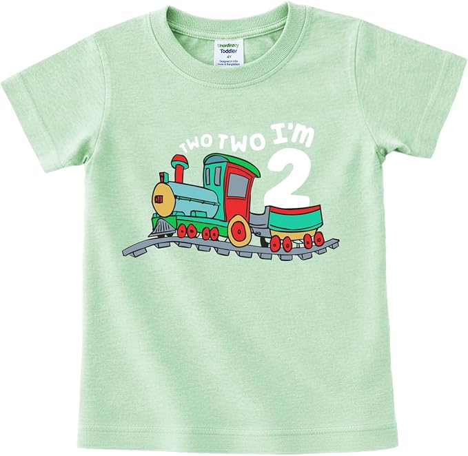 Unordinary Toddler 2nd Birthday Shirt boy Chugga Chugga Two Two Train im 2 Years Old Second Birthday Tshirt