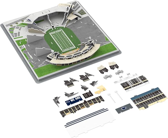 Pro-Lion 3D Jigsaw Puzzle of Beaver Stadium – 134 Pieces | Penn State Nittany Lions College Football Model | NCAA Football Stadium Building Kit | Creative Gift for Men, Boys & Kids Aged 8+