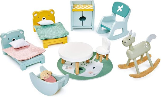 Tender Leaf Toys - Dollhouse Accessories - Detailed Wooden Furniture Sets and Room Decor - Encourage Creative and Imaginative Fun Play for Children - Age 3+