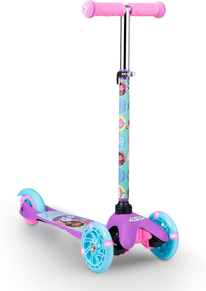 Kick Scooter for Kids, 3 Wheel Self Balancing, Light Up LED Wheels