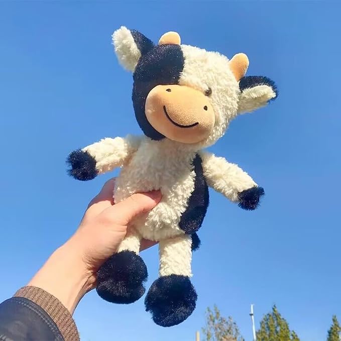 YUKOUQIAN Cow Stuffed Animal Cow Plush Doll Toy 15.7 inch for Girls Boys (Stand Cow hb15.7)