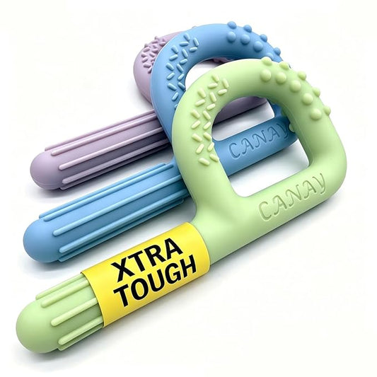 Xtra Tough Hand-Held Sensory Chew Toys for Autistic Children, Chew Sticks fo Kids, Alt. to Chew Necklaces for Sensory Kids, Oral Motor Stimulation, ADHD, SPD - (Toughest - Aggressive Chewer)