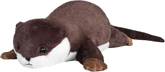 CSVBTRF Weighted Stuffed Animals, 4.1 lbs 18" Otter Plush Hugging Pillow, Weighted Otter Stuffed Animal Gifts for Kids Boys and Girls