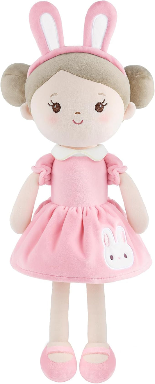 GAGAKU Soft Baby Doll Toys (16'') for Girls, My First Baby Rag Dolls for Girl Birthday Gift Plush Doll Toys Machine Washable Baby Doll for Toddler Kids Infants
