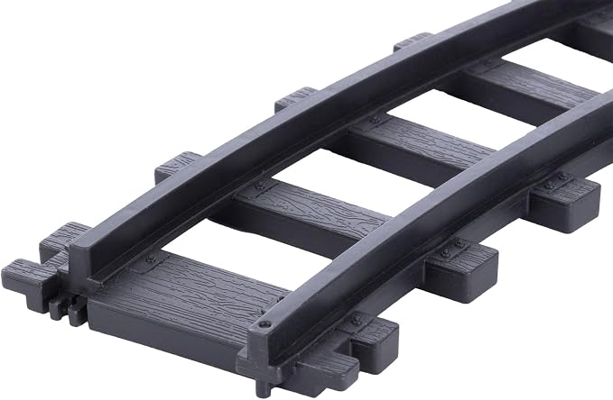 Lionel Battery O Gauge Curved Track Pack – 12-Piece Black Plastic Train Track Set, Snap-Together Expansion for Battery O Gauge Train Layouts, Ages 4+