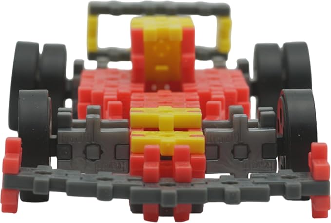 Mechanicals - Road Racers Yellow - 165 Pieces STEM/STEAM Interlocking Connecting Building + Construction Toy, for Open + Imaginative Play Kids Ages 6+