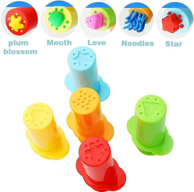 Unleash Creativity with 24 Pcs Play Dough Tools Sets Dough Accessories.Ideal as a Gift for Kids Aged 3-4-8 Years