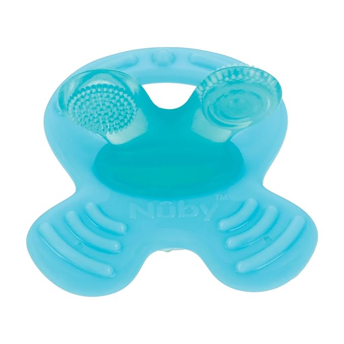 Nuby Chewbies Multi-Textured Silicone Teether - 3+ Months - Baby Teething Toy