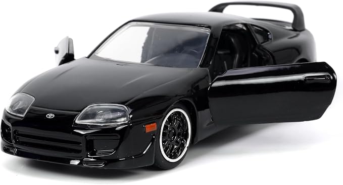 Jada Fast & Furious 1:32 1995 Toyota Supra Die-Cast Car, Toys for Kids and Adults(Black)