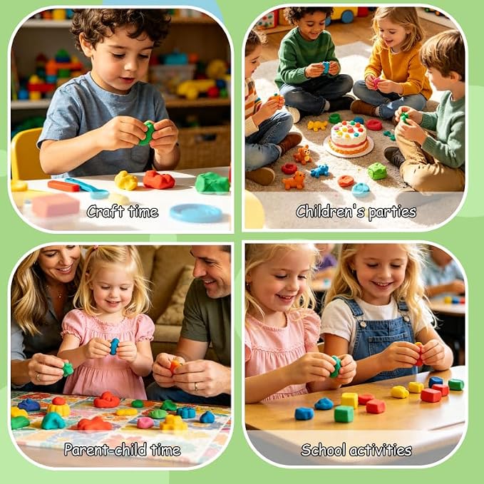 MuseLuxe Air Dry Clay - 160 Pack Modeling Clay Kit with 3 Sculpting Tools,Safe & Non-Toxic,DIY Magic Toys Gifts for Boys,Girls,Kids
