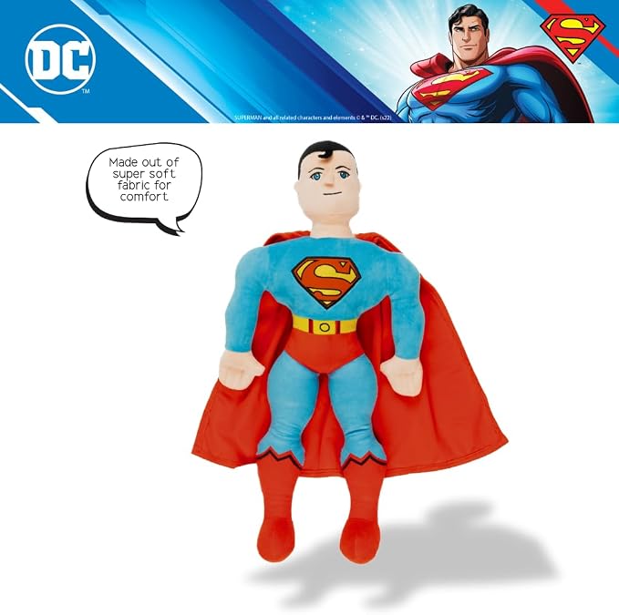 Superman DC Comics Bedding Super Soft Plush Cozy Cuddle Pillow, (Officially Licensed Product) by Franco