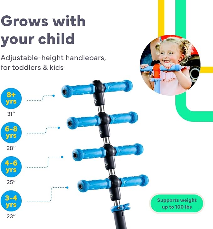 LaScoota 2-in-1 Kids Kick Scooter
