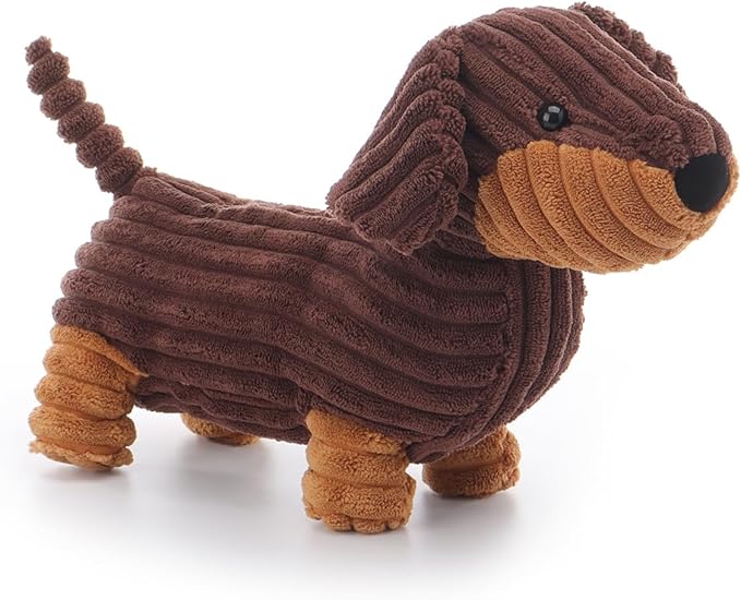 Apricot Lamb Henry Dachshund Stuffed Animals for Kids, Soft Cute Plush Toys for Baby Girl and Boy, 10.6 Inches