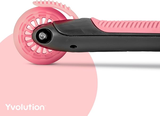 Yvolution Y Glider Air Scooter for Kids, 3 Wheel Scooter for Toddlers 4 Adjustable Height Glider with Kick Scooters, Lean to Steer with LED Flashing Light for Children Ages 3+ Years Old