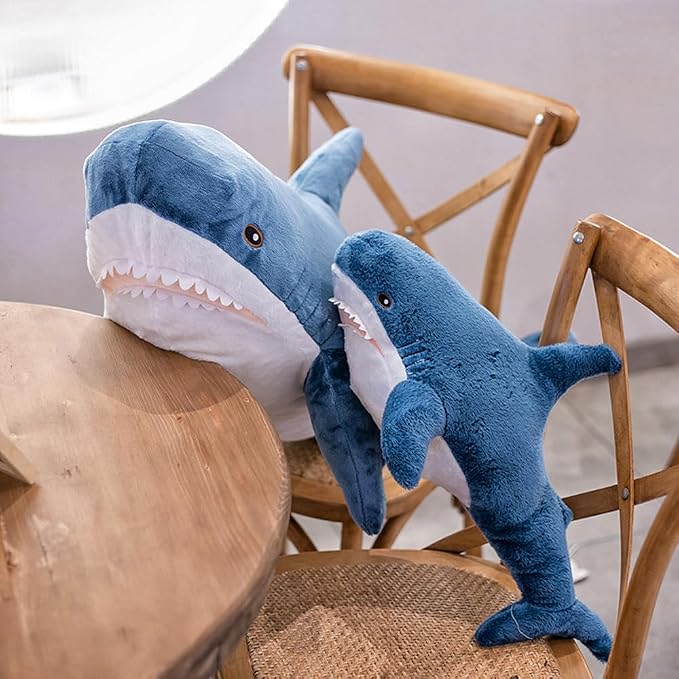 XIYUAN 23.6inchShark Plush Stuffed Toy Pillow Soft Cute Shark Throw Pillow Cushion Large Shark Plush Stuffed Animal Toy CushionPillow Kids and Adult Gift