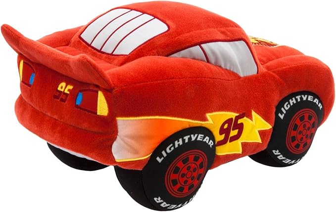 Disney Store Official Lightning McQueen Plush Medium Soft Toy for Kids - Cuddly Character with Fuzzy Texture and Embroidered Details - Suitable for All Ages - 12 Inches