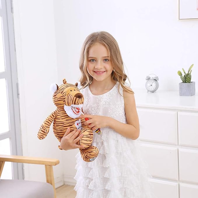 Tooth Fairy Plush Doll, Dental Stuffed Oral Health Presentation Puppet Doll Tooth Fairy Dental Educational Plush Small Size Doll with Teeth for Kids Chidren Boys Girls