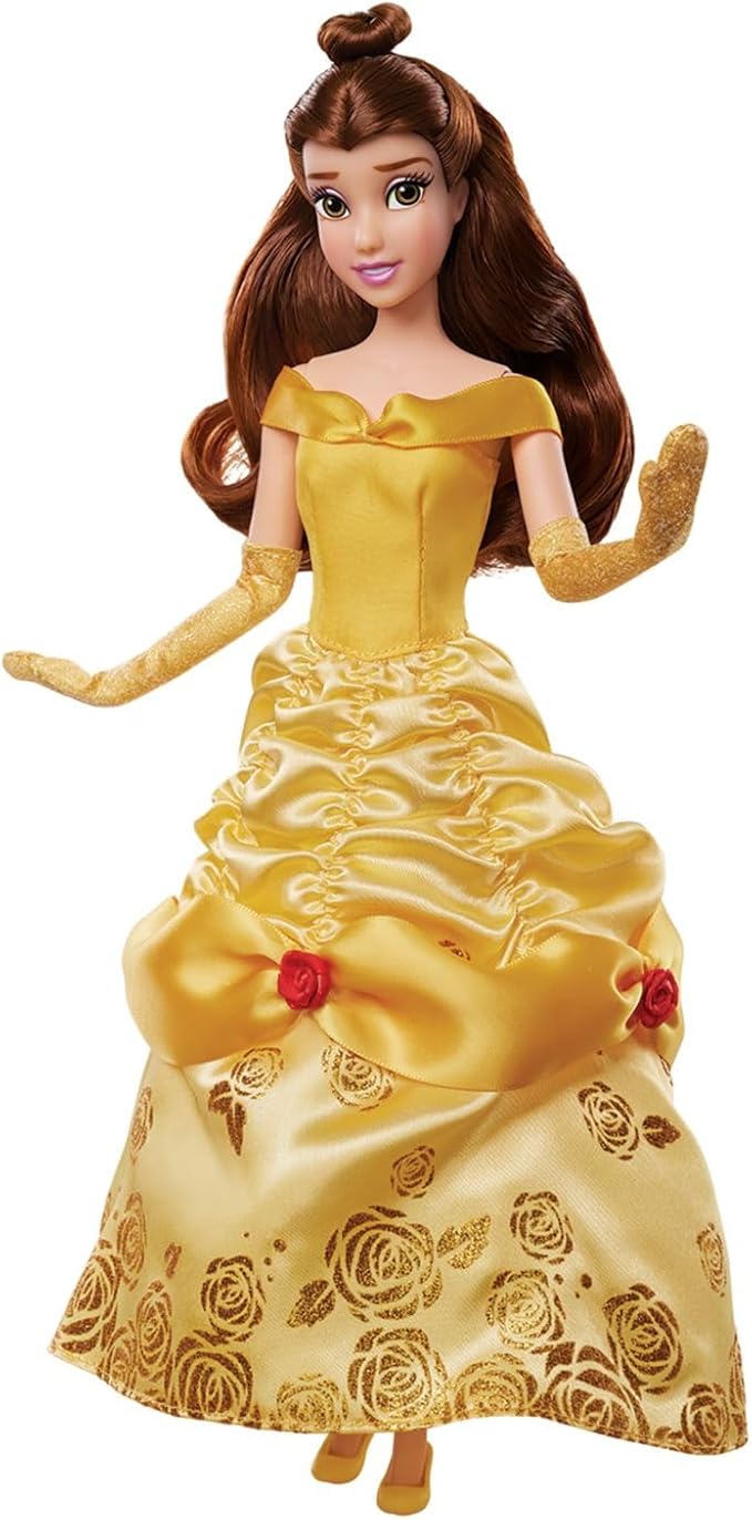 Disney Store Official Belle Story Doll - 11 Inches - Includes Coloring Book and Additional Dress, Princess Doll in Classic Outfit, Disney Princess Toys